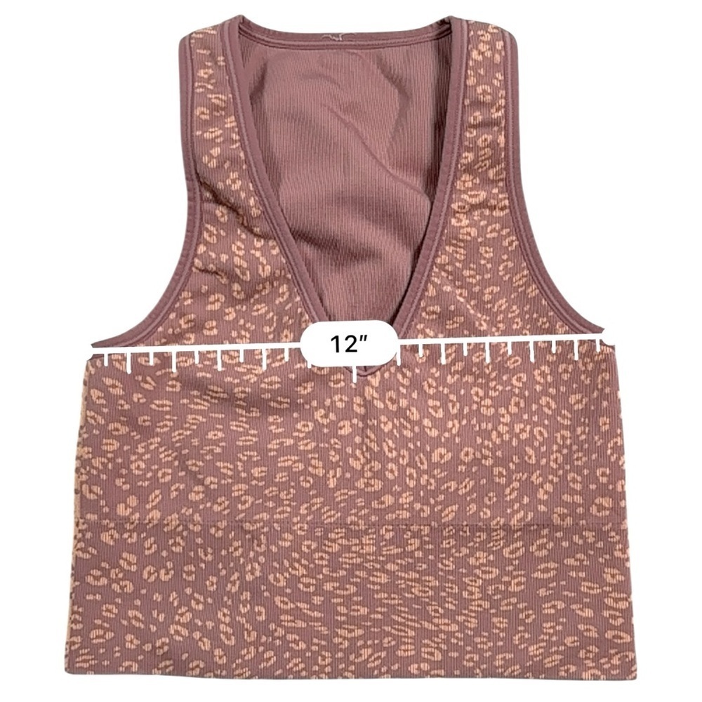 Athleta Ribbed Cropped Tank Size Small - Picture 2 of 5
